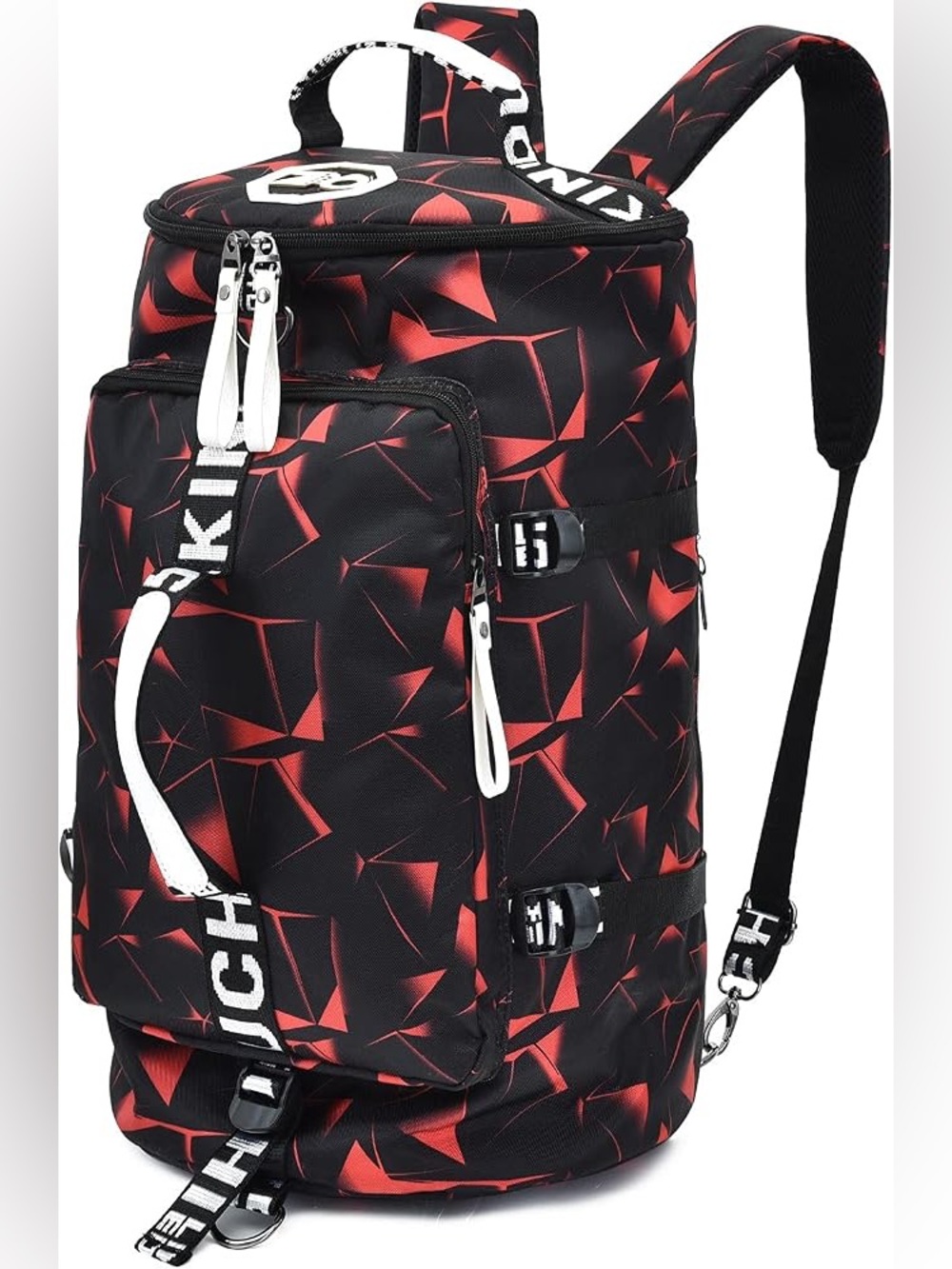 GGOV Gym Sport Bag Backpack Duffle Bag Weekender Bag Waterproof Travel New
